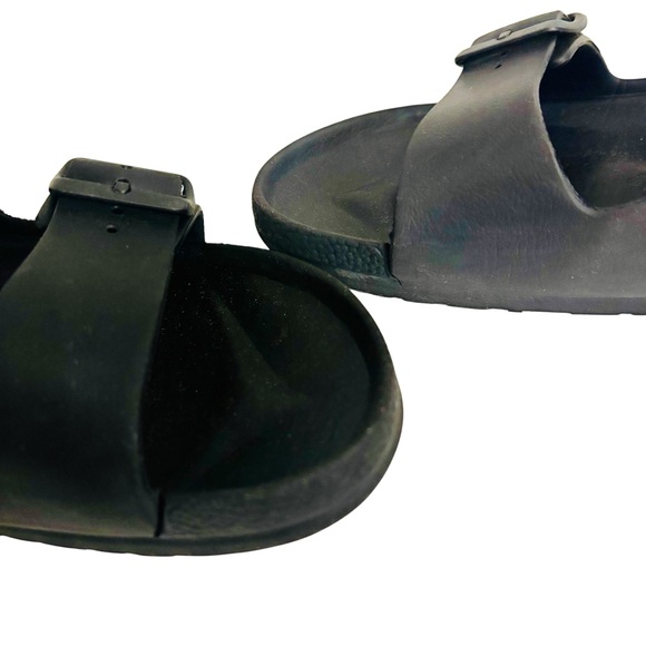 Birkenstock Arizona Black Two-Strap Adjustable Slides Sz 39 (Women’s 8) - Picture 4 of 8